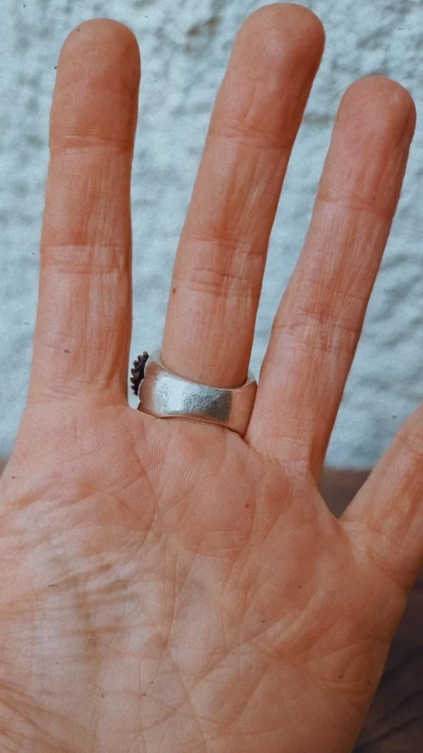 Anillo Aguila Sagrada Turquesa cooper - Imagen 2