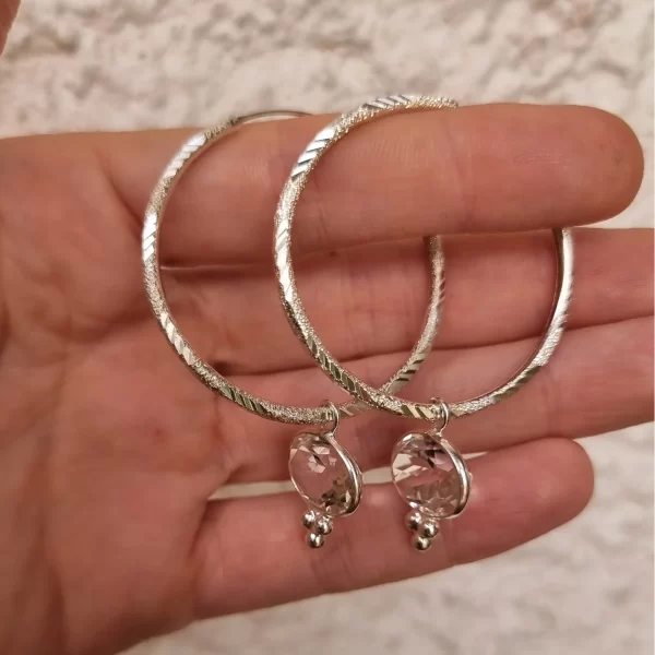Argollas Queen XL 👑 Cristal - Imagen 2