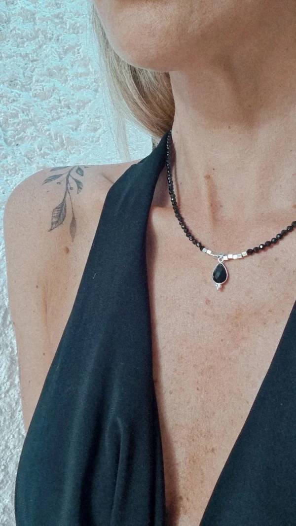 Collar Onix + plata - Imagen 2