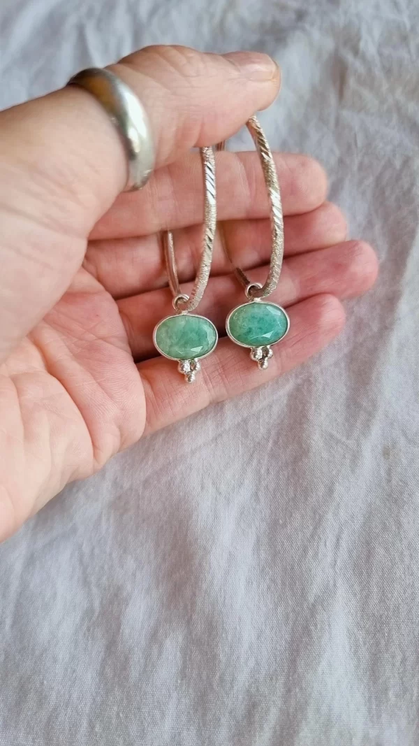 Argollas Queen XL 👑 Amazonita