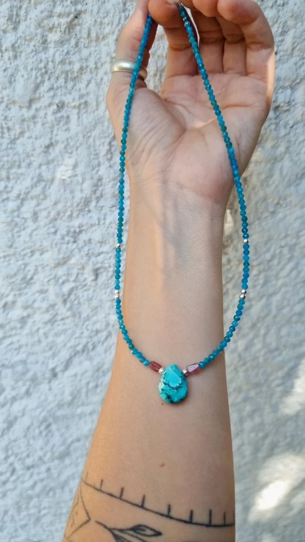 Collar Apatita + turquesa