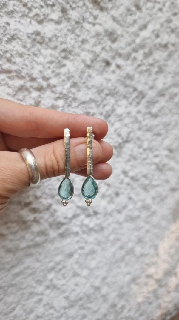 Aros Antique✨️ Cristal topacio - Imagen 3