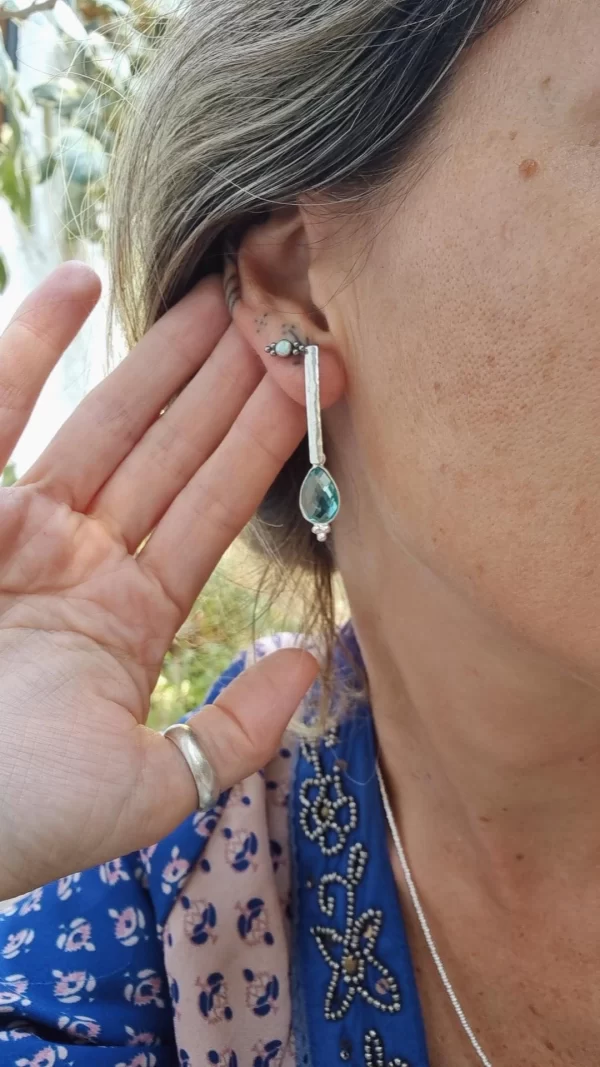 Aros Antique✨️ Cristal topacio - Imagen 4