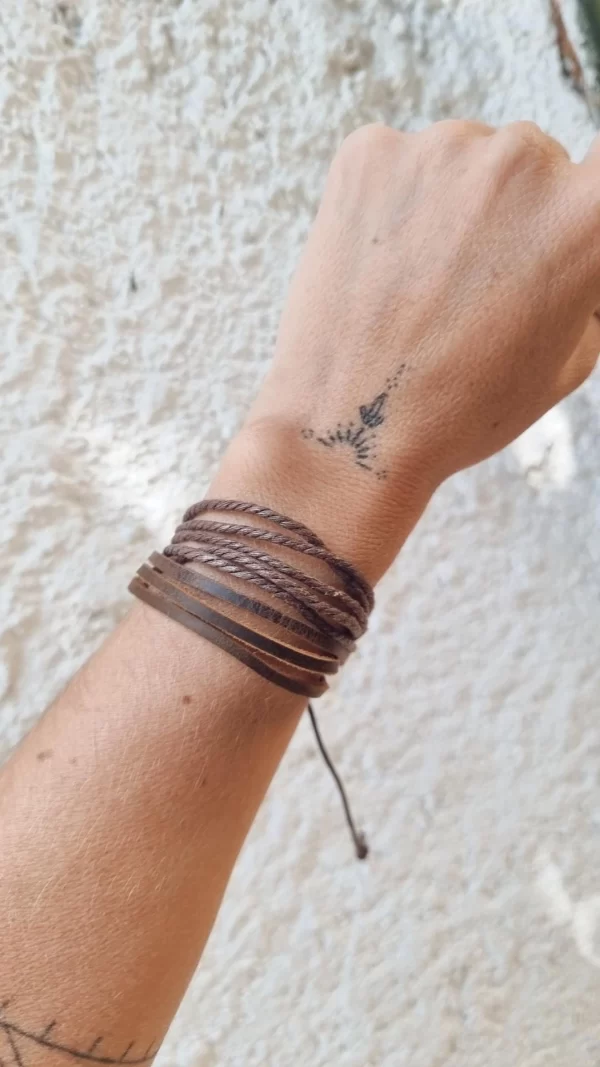 Pulsera Cuero Ajustable