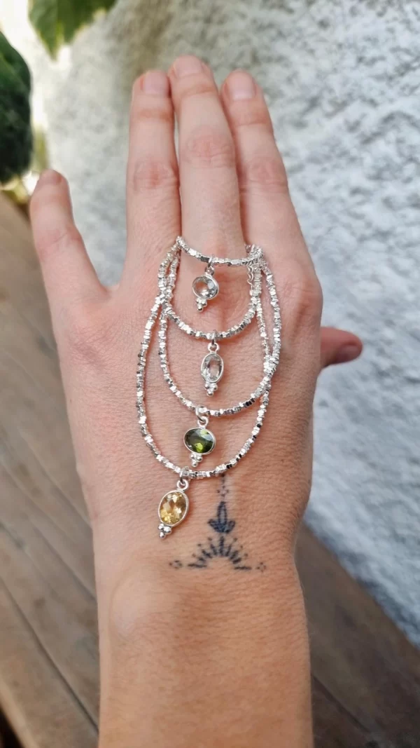 Pulsera Mostacilla chips + citrino - Imagen 3