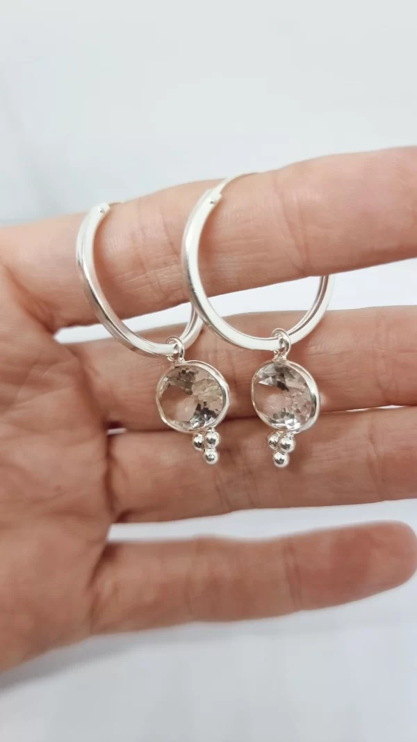 Argolla Queen lisa cuarzo cristal